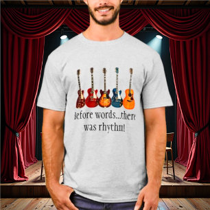 Antes de las palabras había una camiseta de ritmo