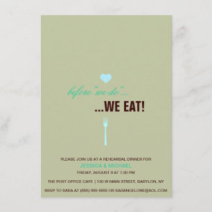 "Antes de que lo hagamos... ¡Comemos! Invitación a