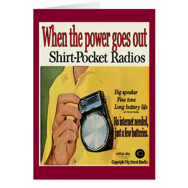 Antes del teléfono celular, radios de transistores (Frente)