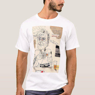 Anthony Bourdain tomando camiseta activa