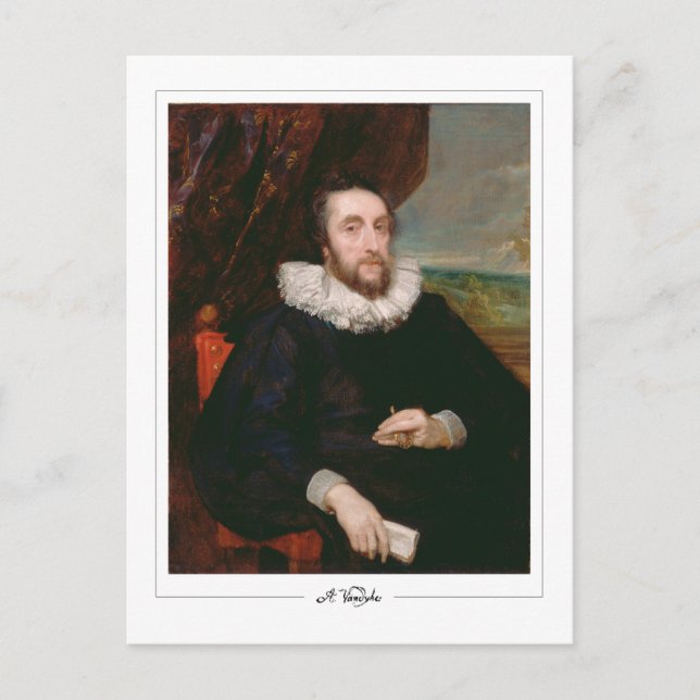 Anthony van Dyck #15 - postal Bella Artes (Anverso)