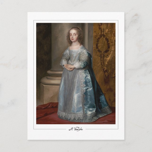 Anthony van Dyck #16 - postal Bella Artes (Anverso)