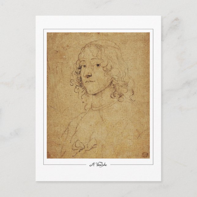 Anthony van Dyck #174 - postal Bella Artes (Anverso)