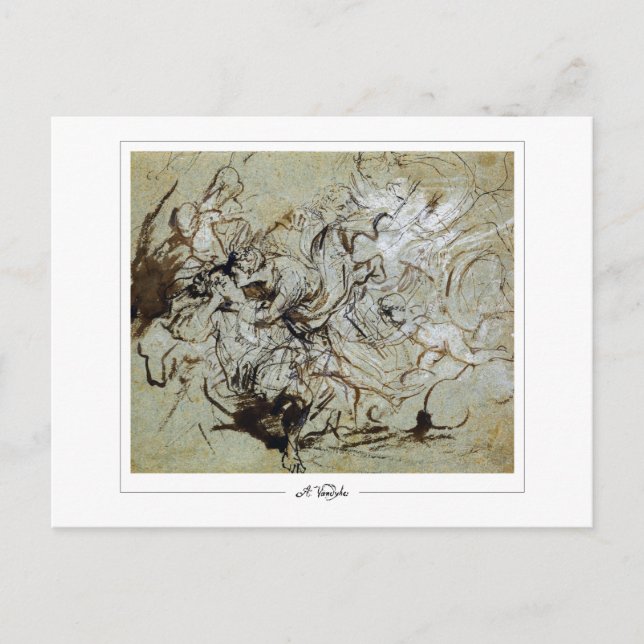 Anthony van Dyck #17 - postal Bella Artes (Anverso)