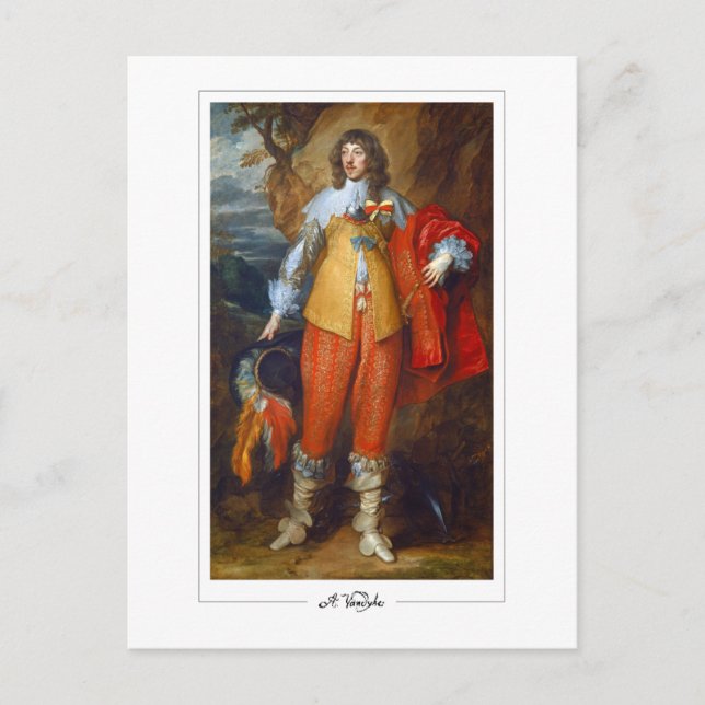 Anthony van Dyck #250 - postal Bella Artes (Anverso)