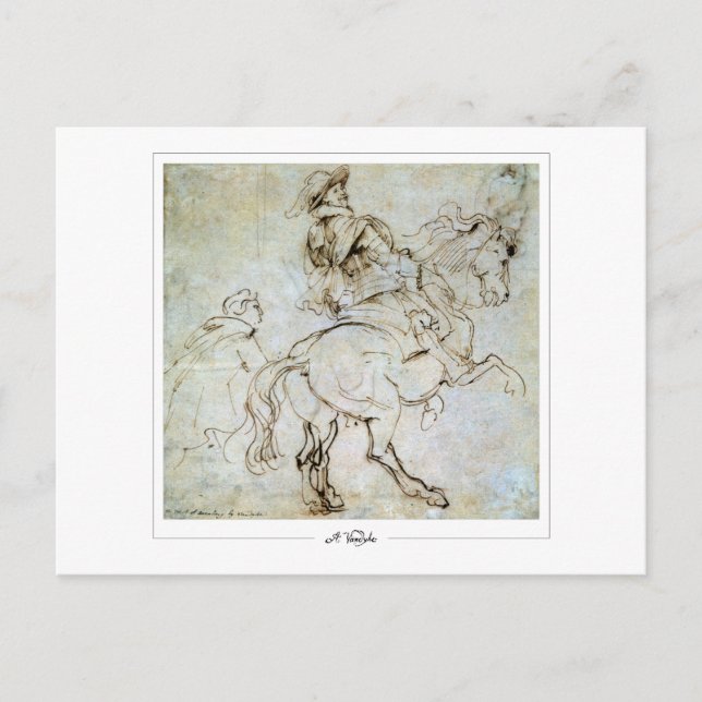 Anthony van Dyck #378 - postal Bella Artes (Anverso)