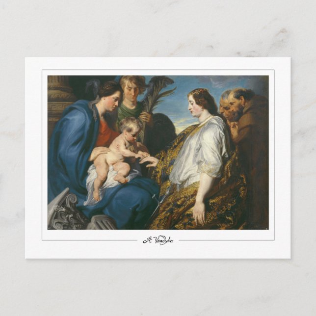 Anthony van Dyck #449 - postal Bella Artes (Anverso)