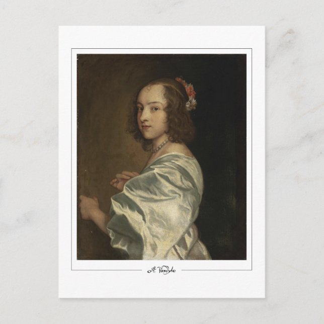 Anthony van Dyck #834 - postal Bella Artes (Anverso)