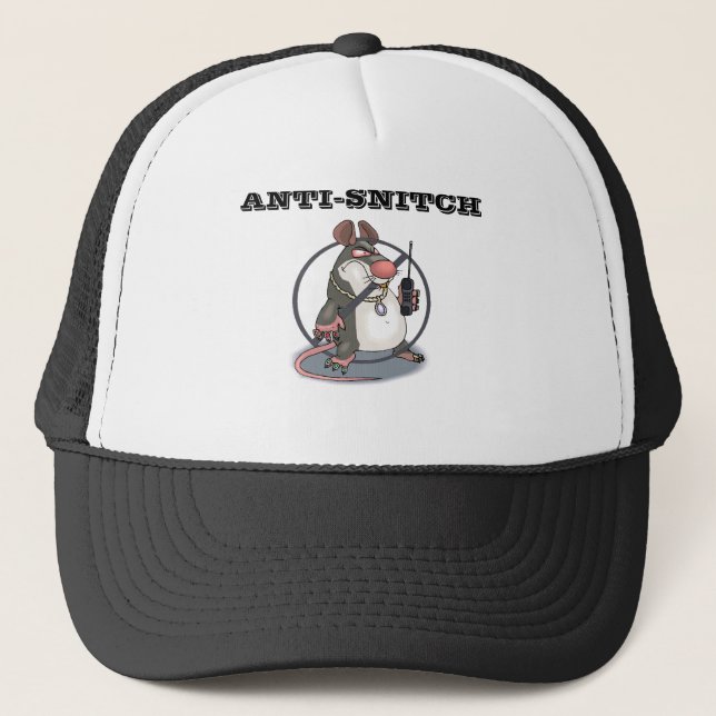 Anti-Espía ningún gorra del camionero de las ratas (Anverso)