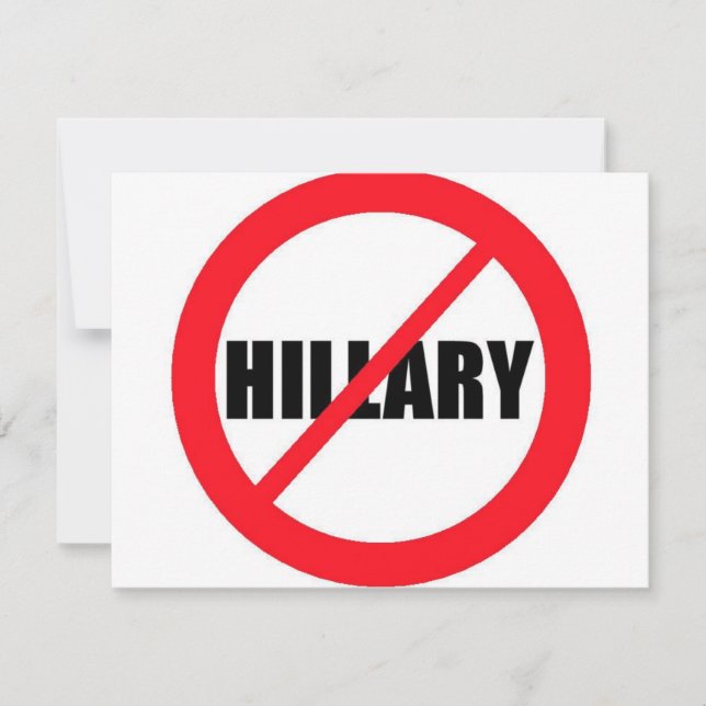 Anti-Hillary Clinton (Anverso)