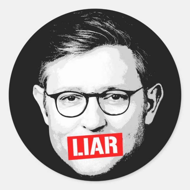 Anti Mike Johnson Liar Pegatina (Anverso)