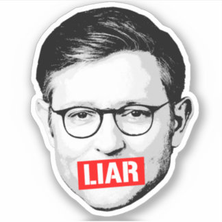 Anti Mike Johnson Liar Pegatina