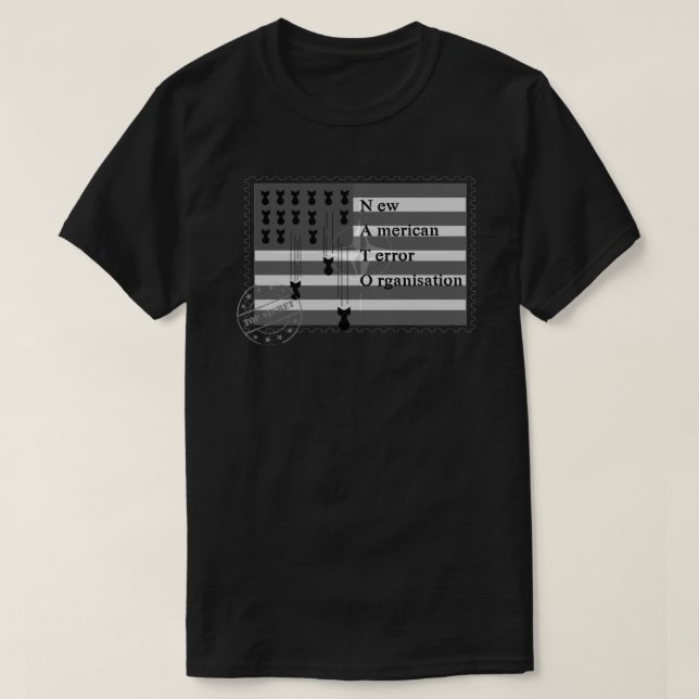 Anti OTAN, ANTI terror, camiseta esencial contra l (Diseño del anverso)