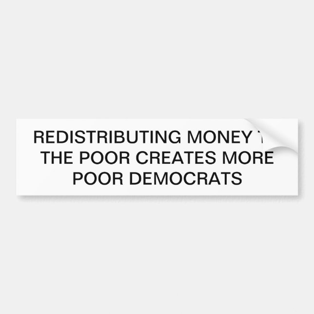 Anti-Socialismo", "Anti-Demócrata", pegatina para (Frente)