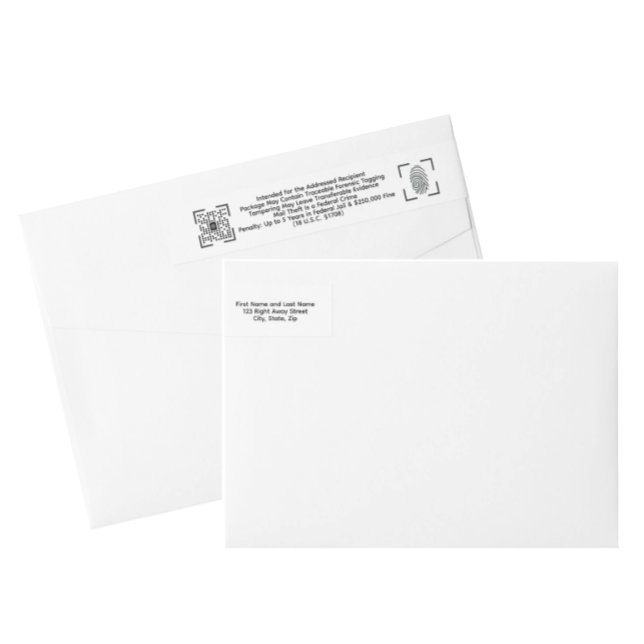Anti-Theft White Envelope Label – Return Mail  (Subido por el creador)