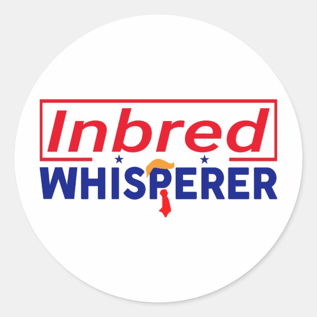Anti-Trump - Pegatinas de parodias de Whisperer in (Anverso)