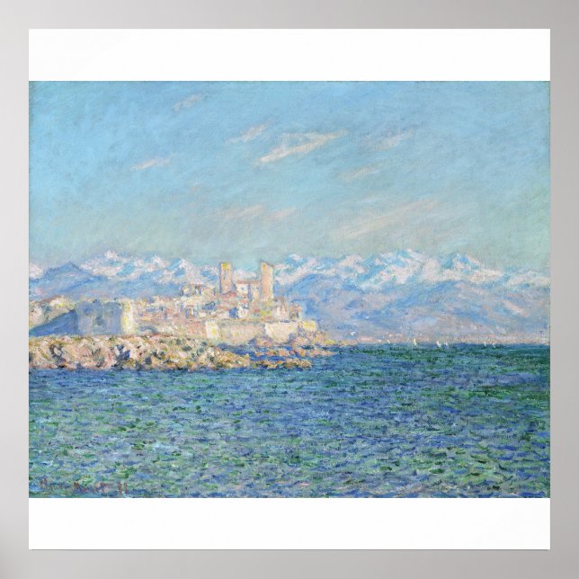 Antibes, efecto de tarde (1888) Impresión de lienz (Frente)