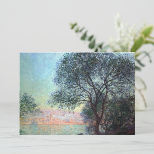 Antibes en la mañana por Claude Monet (Anverso de pie)
