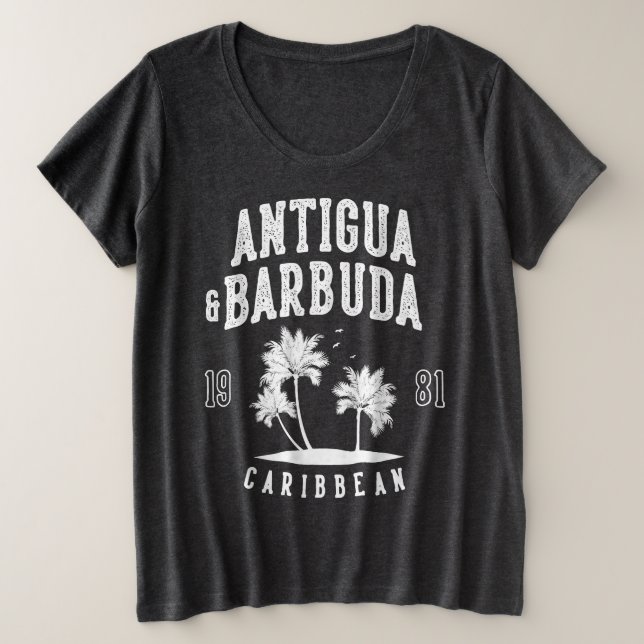Antigua & Barbuda Caribbean Palm Tree (Anverso del diseño)