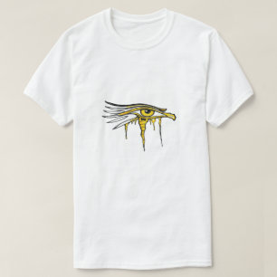 Antigua camiseta gráfica del faraón en Egipto