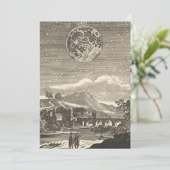 Antigua Era Renacentista Luna por Allain Mallet (Anverso de pie)