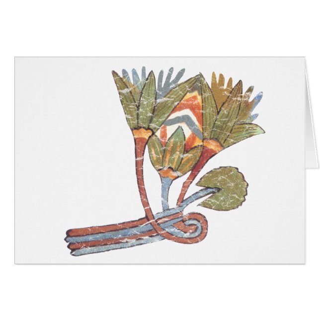 Antigua flor egipcia Lotus (Anverso (Horizontal))