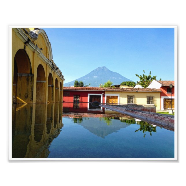 Antigua, GT-Tanque La Unión con foto impresa en la (Frente)