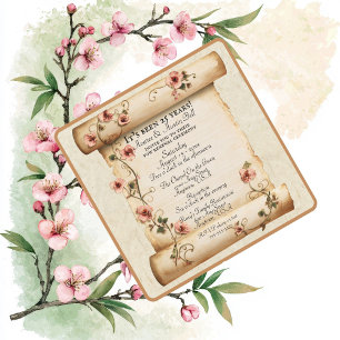 Antigua Invitación de Renovación de Votos de Bodas