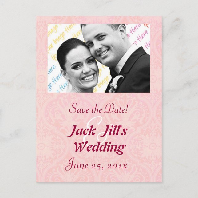 Antigua nota de boda "Save the Date" (Anverso)