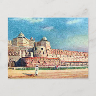 Antigua postal - Agra Fort, India