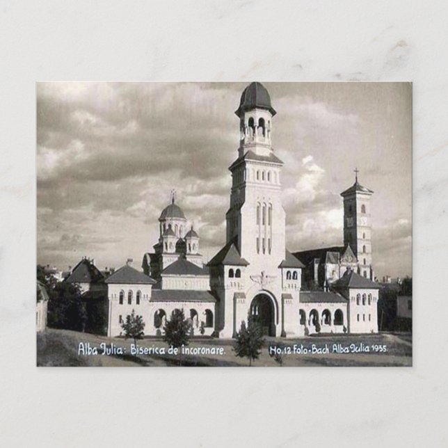 Antigua postal - Alba Iulia, Rumania (Anverso)
