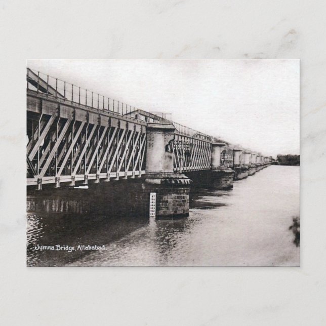 Antigua postal - Allahabad, India (Anverso)