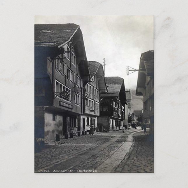 Antigua postal - Andermatt, Schweiz (Anverso)