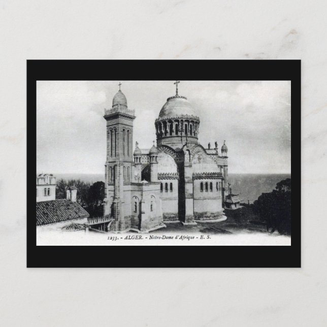 Antigua postal - Argel, Notre-Dame d'Afrique (Anverso)
