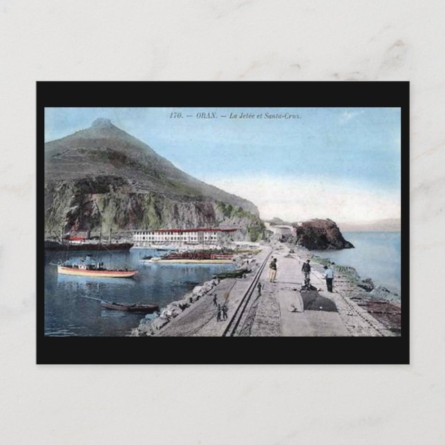 Antigua postal - Argelia, Orán, la Jetee (Anverso)