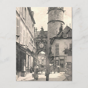 Antigua postal - Auxerre, Yonne, Francia