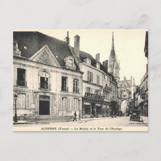 Antigua postal - Auxerre, Yonne, Francia
