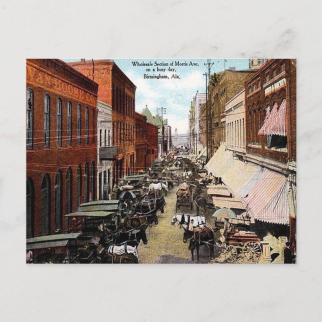 Antigua postal - Ave Morris, Birmingham, Alabama (Anverso)