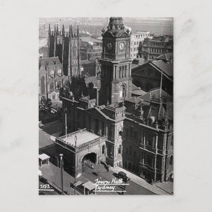 Antigua postal - Ayuntamiento, Sydney, Nueva York
