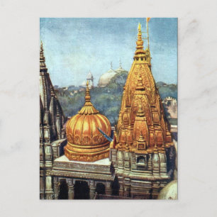 Antigua postal - Benares (Varanasi), India