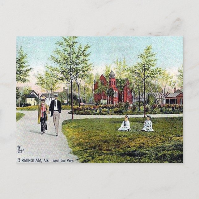 Antigua postal - Birmingham, Alabama (Anverso)