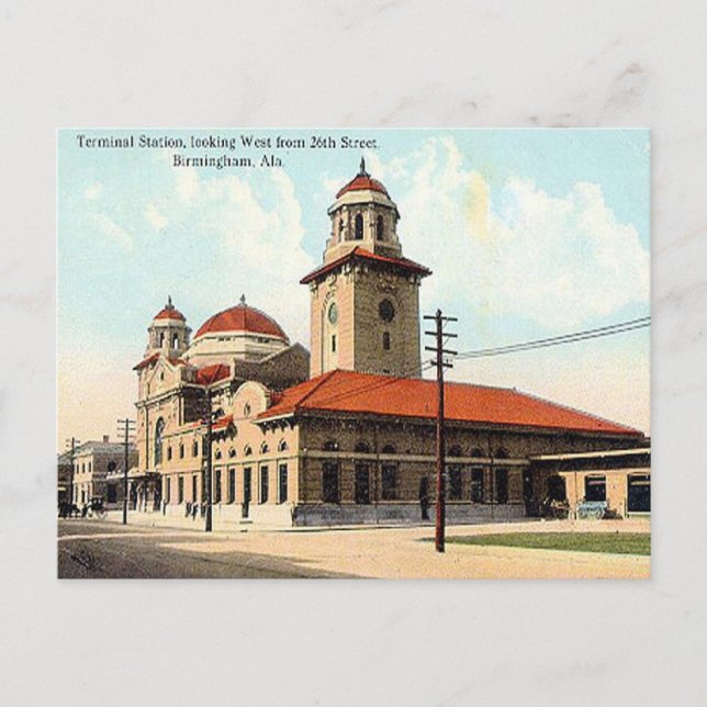 Antigua postal - Birmingham, Alabama (Anverso)
