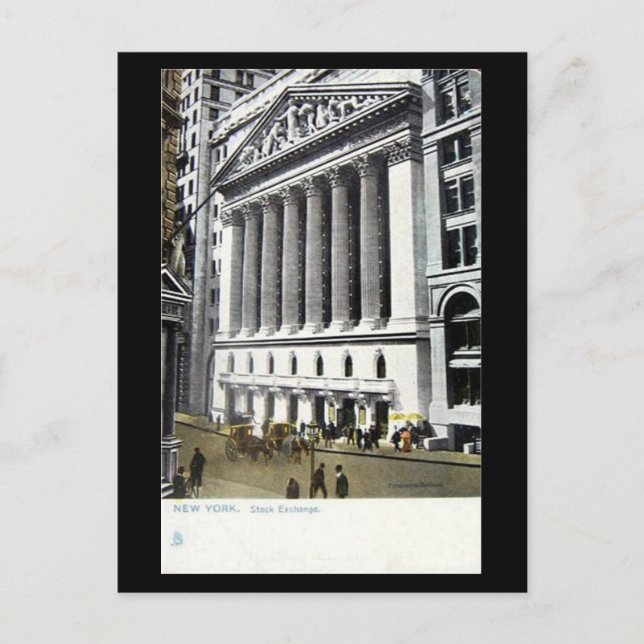 Antigua postal - Bolsa de Valores, Nueva York (Anverso)