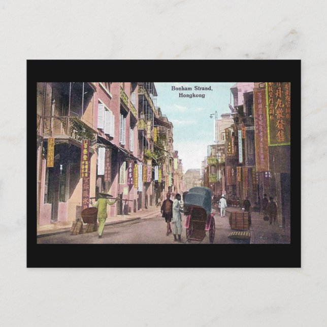 Antigua postal - Bonham Strand, Hong Kong (Anverso)