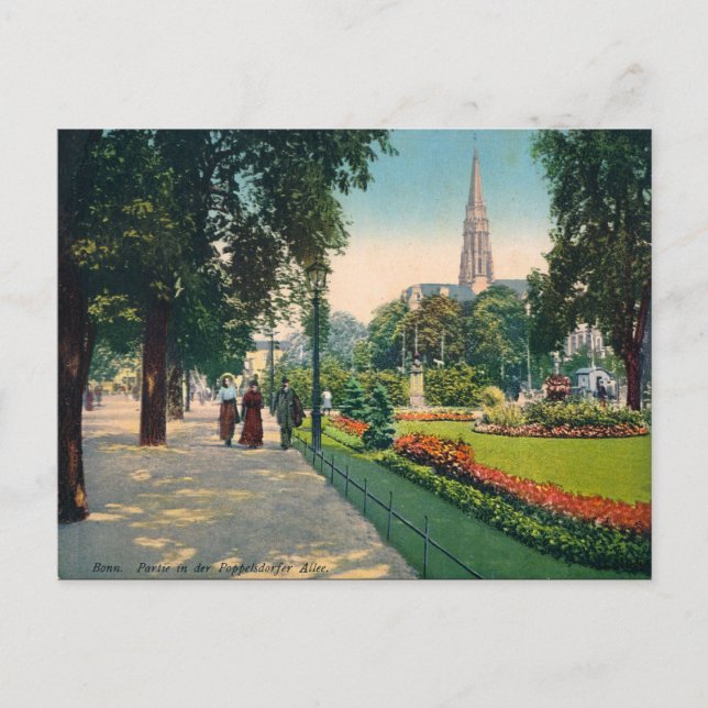 Antigua postal - Bonn, Alemania (Anverso)