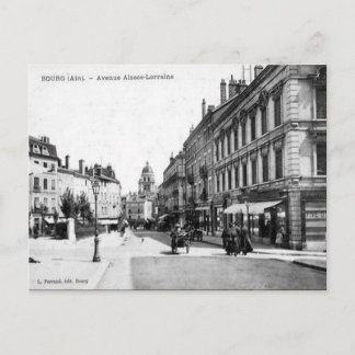 Antigua postal - Bourg-en-Bresse, Ain, Francia