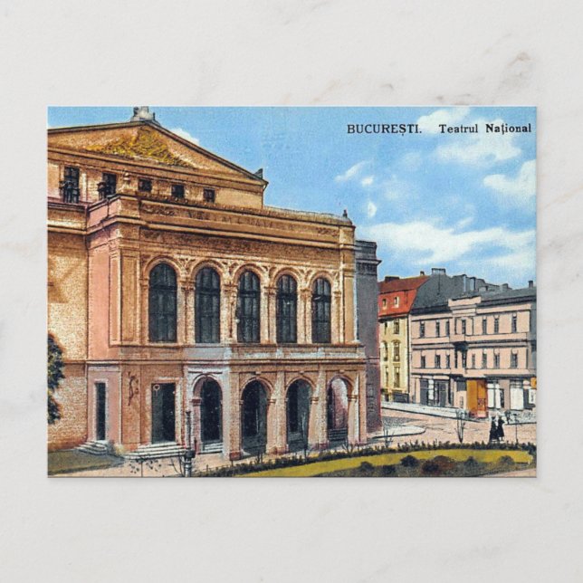 Antigua postal - Bucarest, Rumania (Anverso)