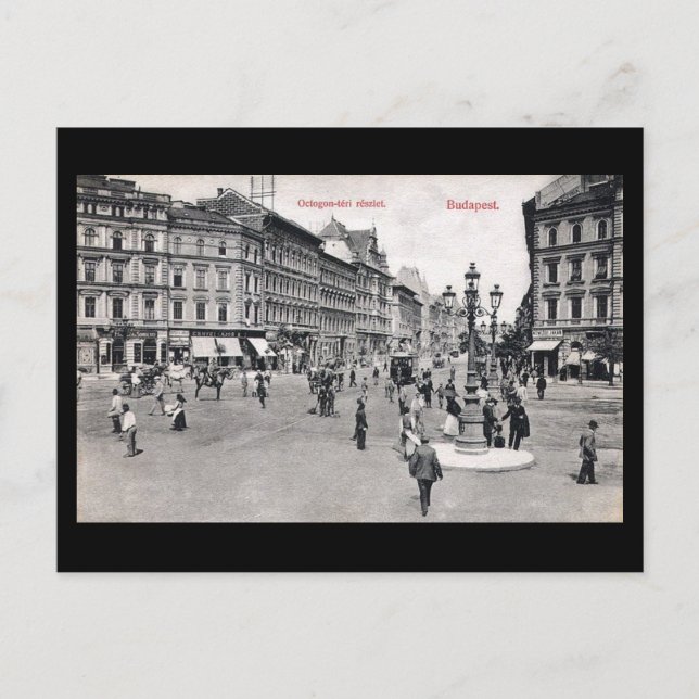 Antigua postal - Budapest, Hungría (Anverso)