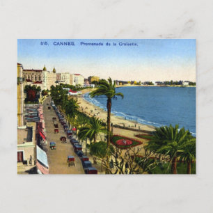 Antigua postal - Cannes, La Croisette