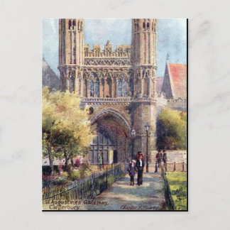 Antigua postal - Canterbury, puerta de enlace de S